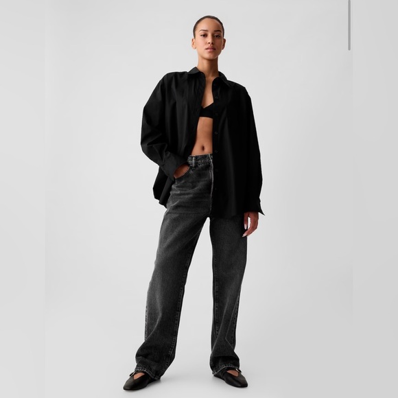 Organic Cotton Poplin Big Shirt - Picture 3 of 7